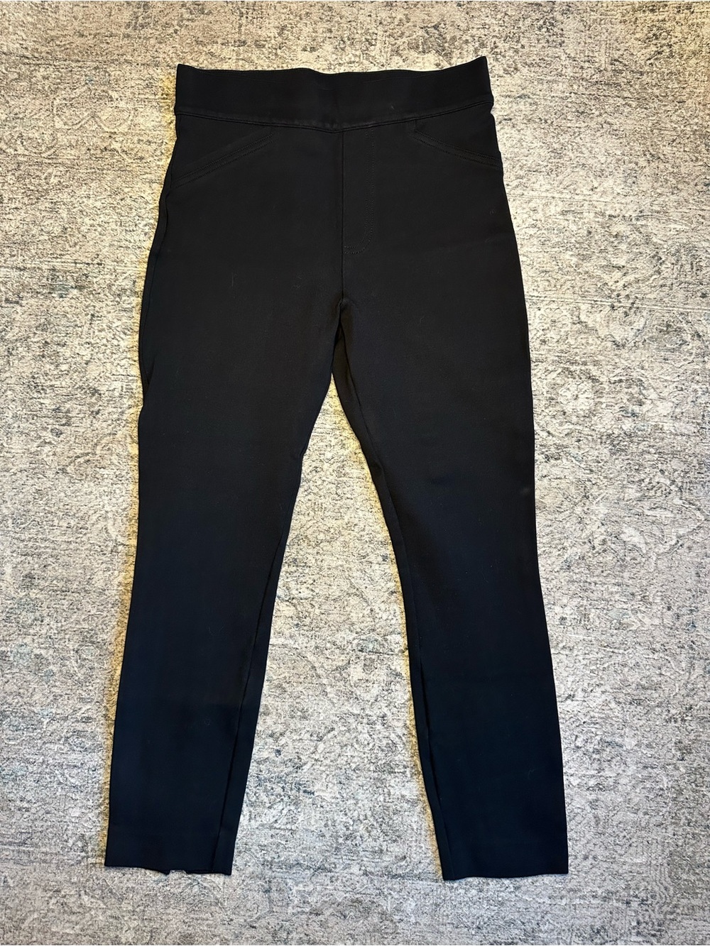 SPANX Black Ankle Crop Slim Pants
